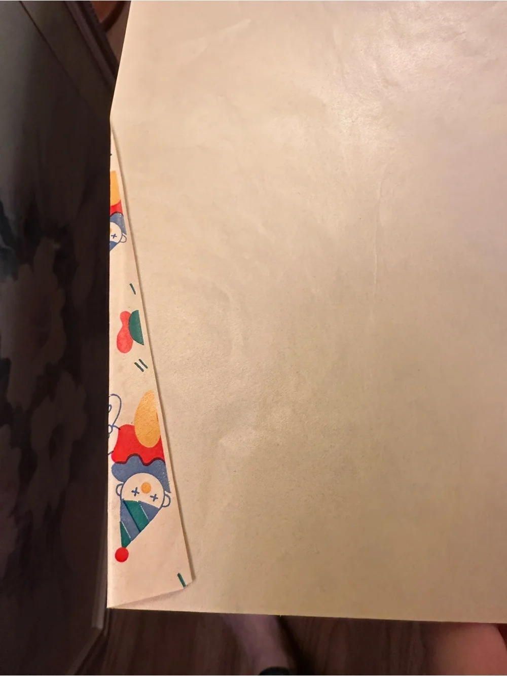 Vintage clown paper